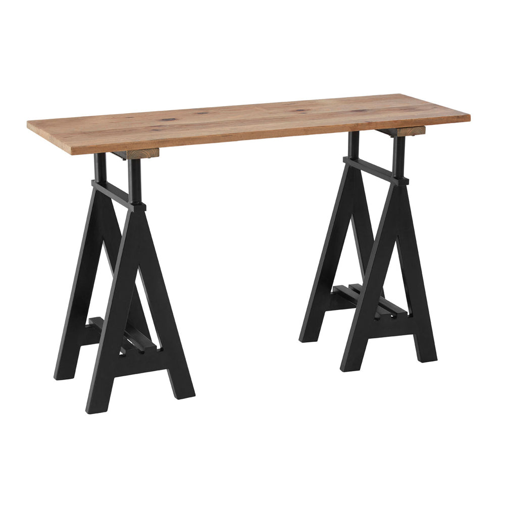 Olivia's Soft Industrial Collection - Hampy Pine Wood & Iron Console Table