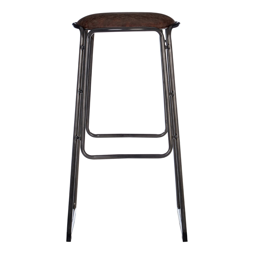 Olivia's Soft Industrial Collection - Daria Bar Stool in Mocha