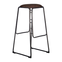 Olivia's Soft Industrial Collection - Daria Bar Stool in Mocha