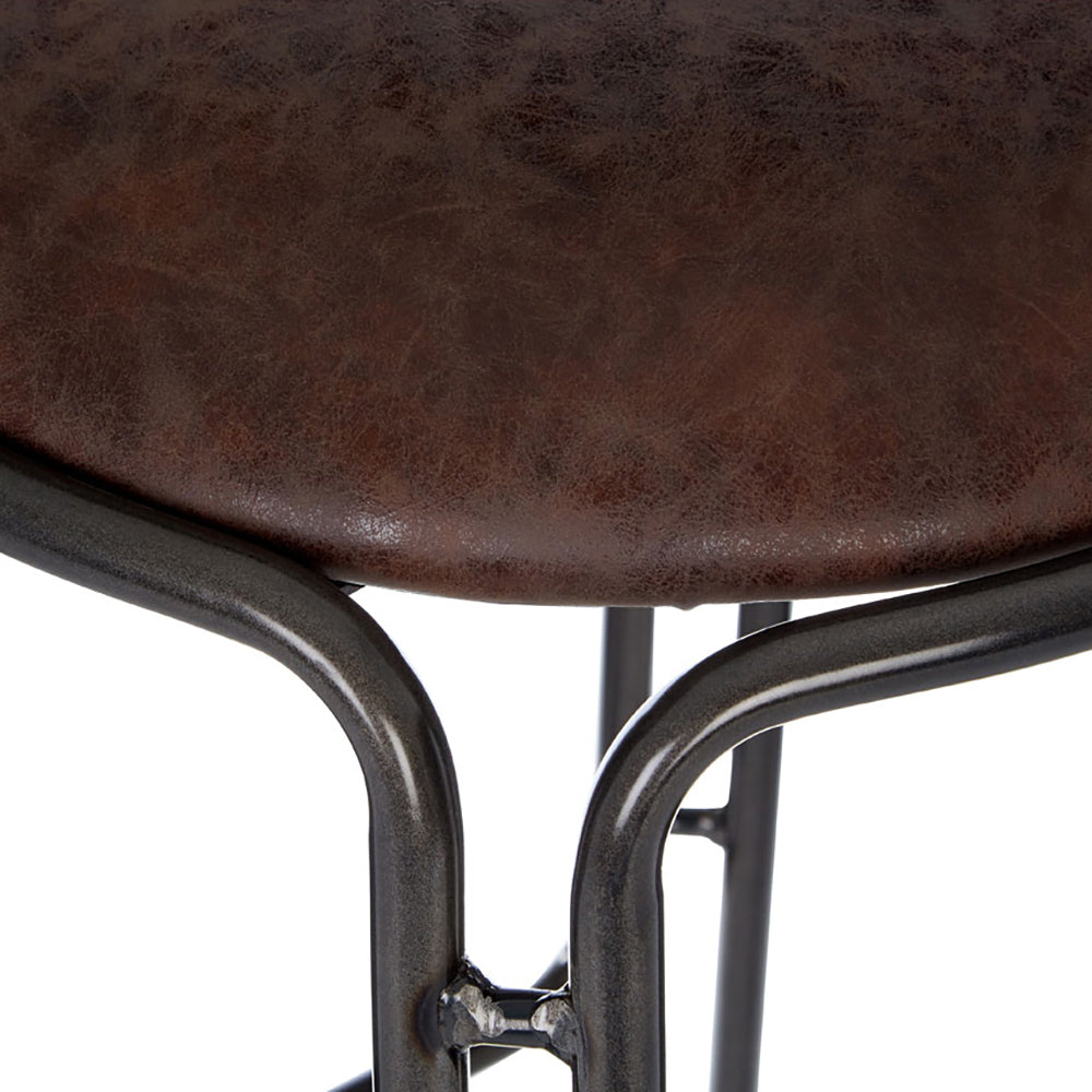 Olivia's Soft Industrial Collection - Daria Bar Stool in Mocha