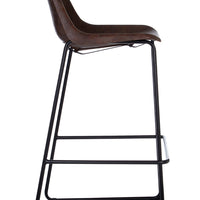 Olivia's Soft Industrial Collection - Dala Bar Stool in Mocha