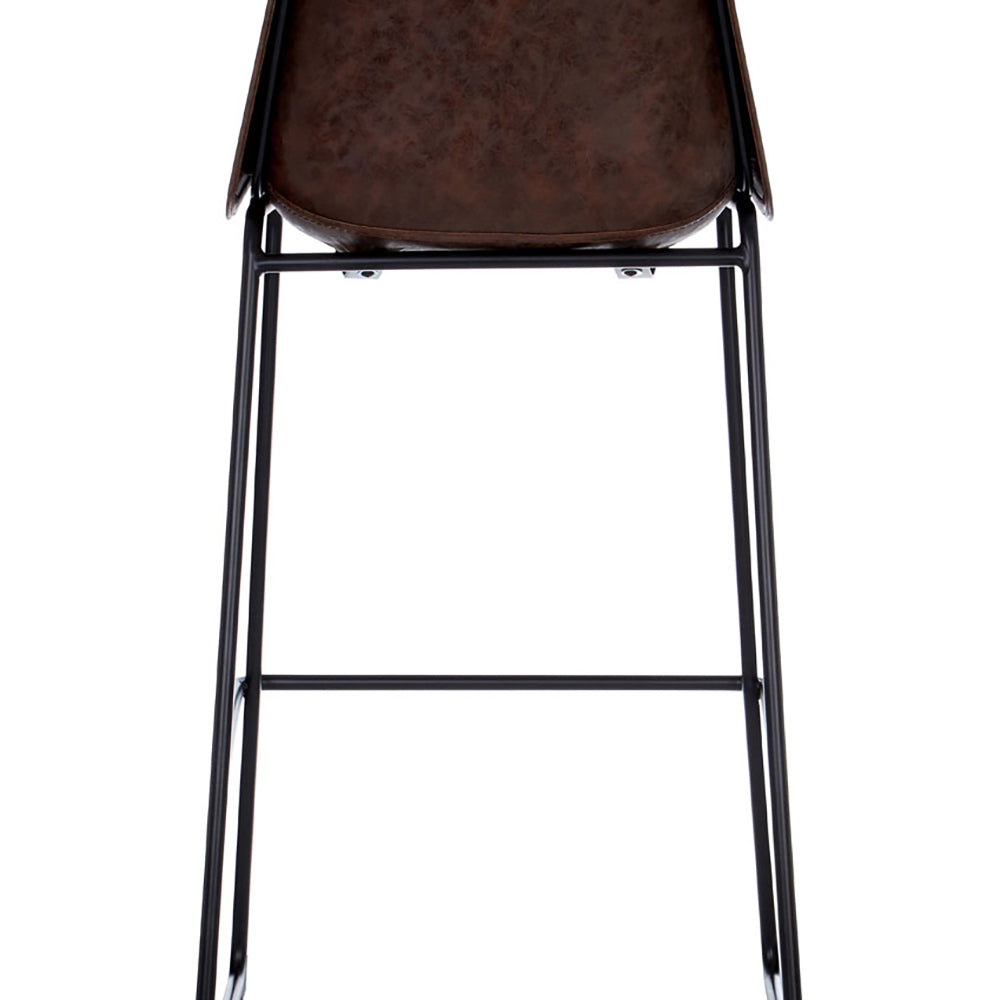 Olivia's Soft Industrial Collection - Dala Bar Stool in Mocha