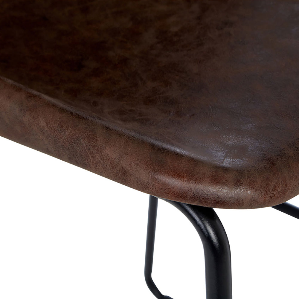 Olivia's Soft Industrial Collection - Dala Bar Stool in Mocha