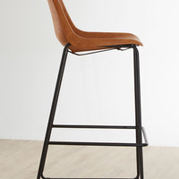 Olivia's Soft Industrial Collection - Dala Bar Stool in Camel