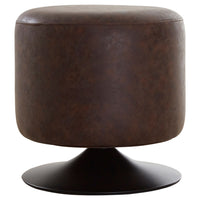 Olivia's Soft Industrial Collection - Denver Cylinder Stool in Mocha