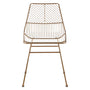 Olivia's Soft Industrial Collection - Distance Small Metal Wire Chair in Gold