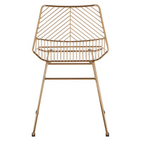 Olivia's Soft Industrial Collection - Distance Small Metal Wire Chair in Gold