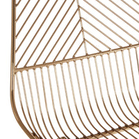 Olivia's Soft Industrial Collection - Distance Small Metal Wire Chair in Gold