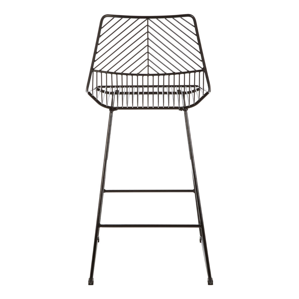 Olivia's Soft Industrial Collection - Distance Wire Tapered Wire Chair in Black