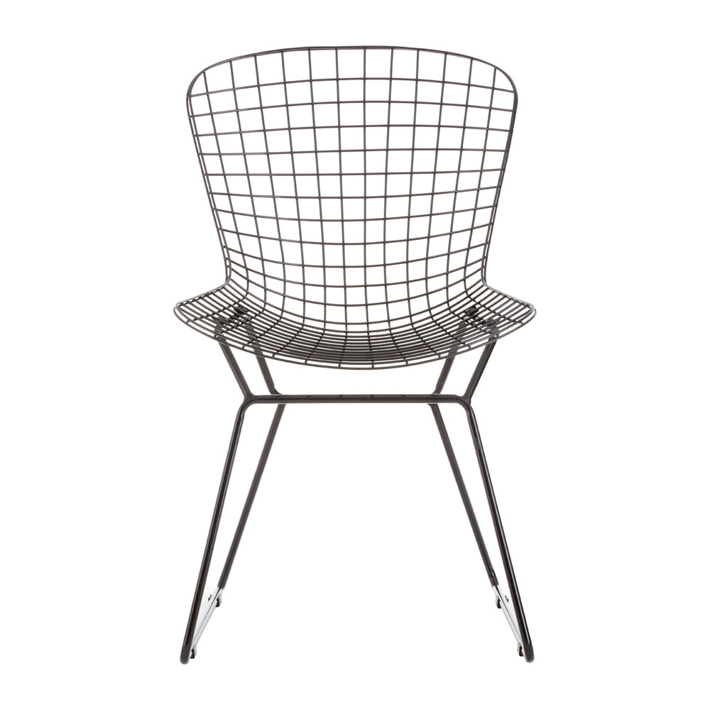 Olivia's Soft Industrial Collection - Distance Metal Wire Chair in Black