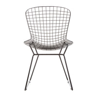 Olivia's Soft Industrial Collection - Distance Metal Wire Chair in Black