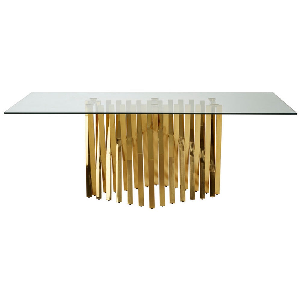 Olivia's Luxe Collection - Areo Gold Dining Table