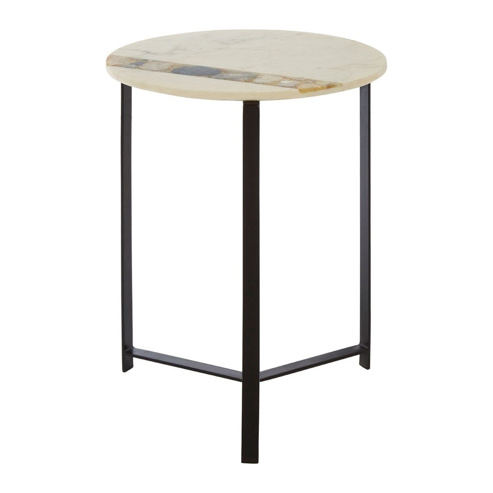 Olivia's Valeria Side Table in Marble & Agate