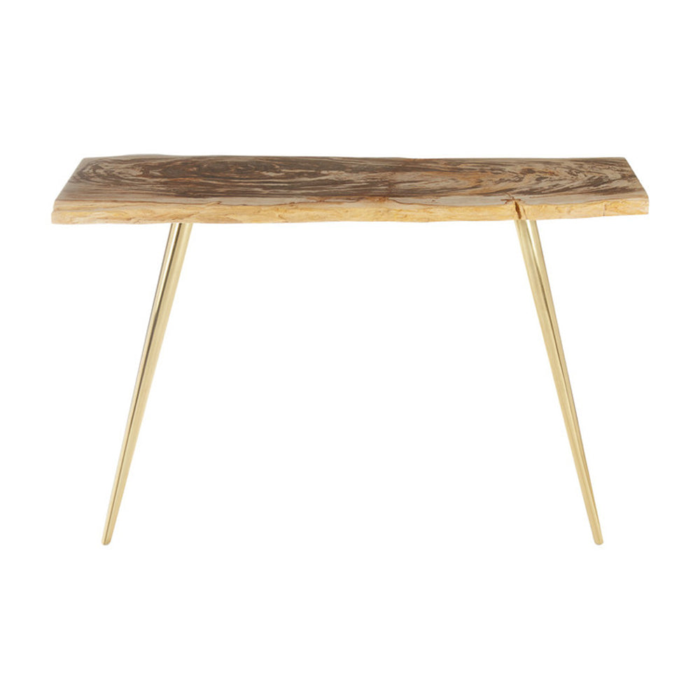 Olivia's Natural Living Collection - Petrified Wood Console Table