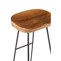 Olivia's Nicole Bar Stool Acacia Wood