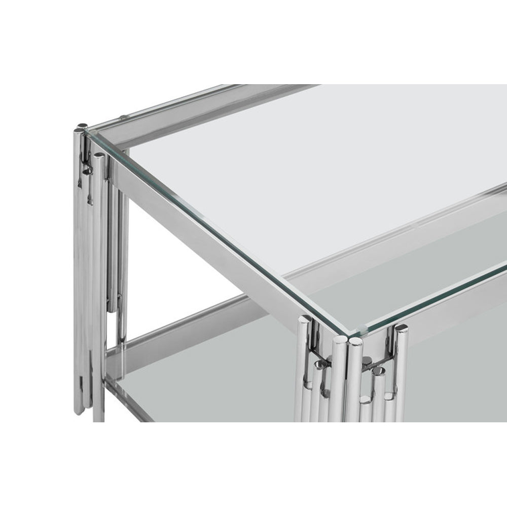  Premier-Olivia's Luxe Collection - Lilly Coffee Table-Silver 013 