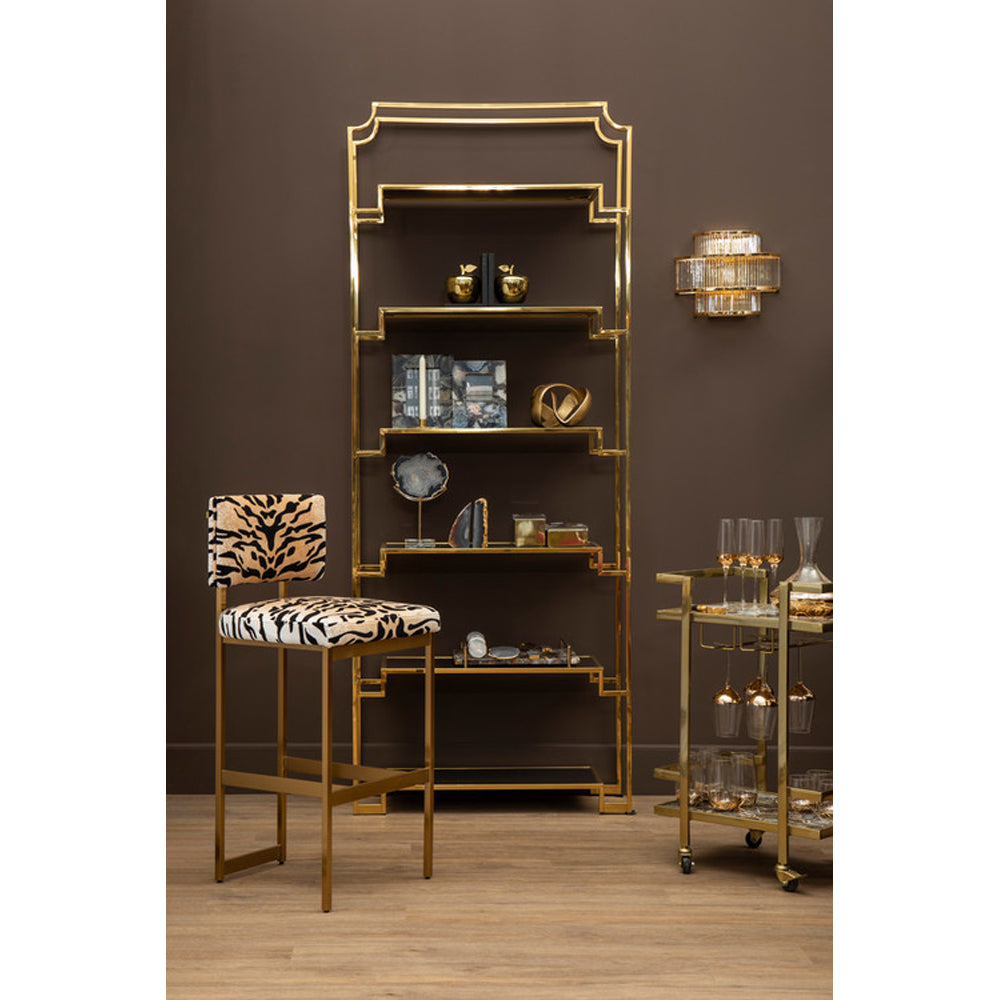  Premier-Olivia's Boutique Hotel Collection - Vera Gold Drinks Trolley-Gold 301 