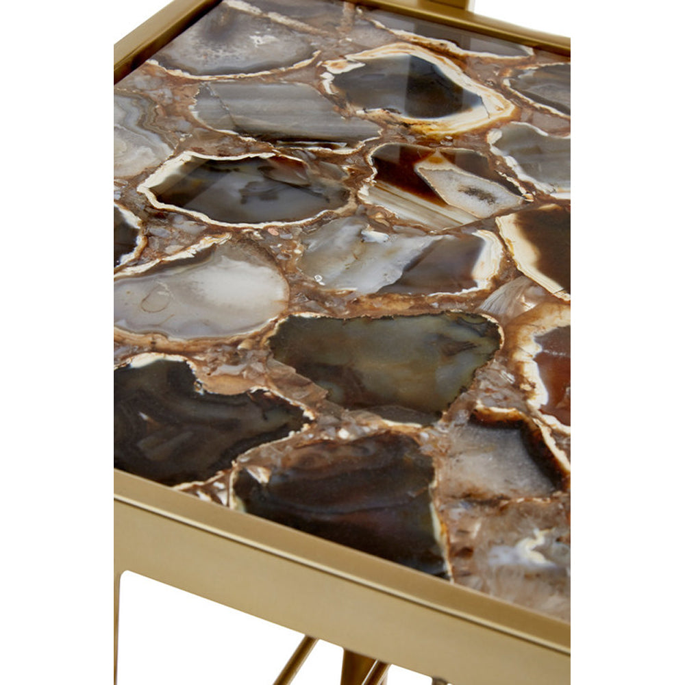  Premier-Olivia's Boutique Hotel Collection - Vera Gold Drinks Trolley-Gold 069 