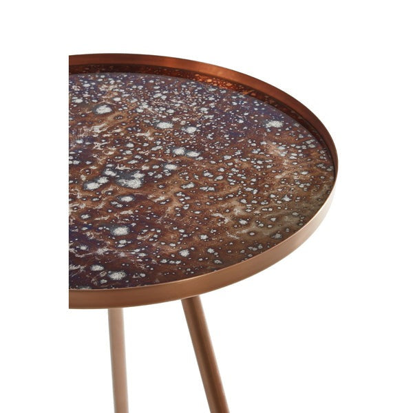 Olivia's Corri Side Table Matte Copper