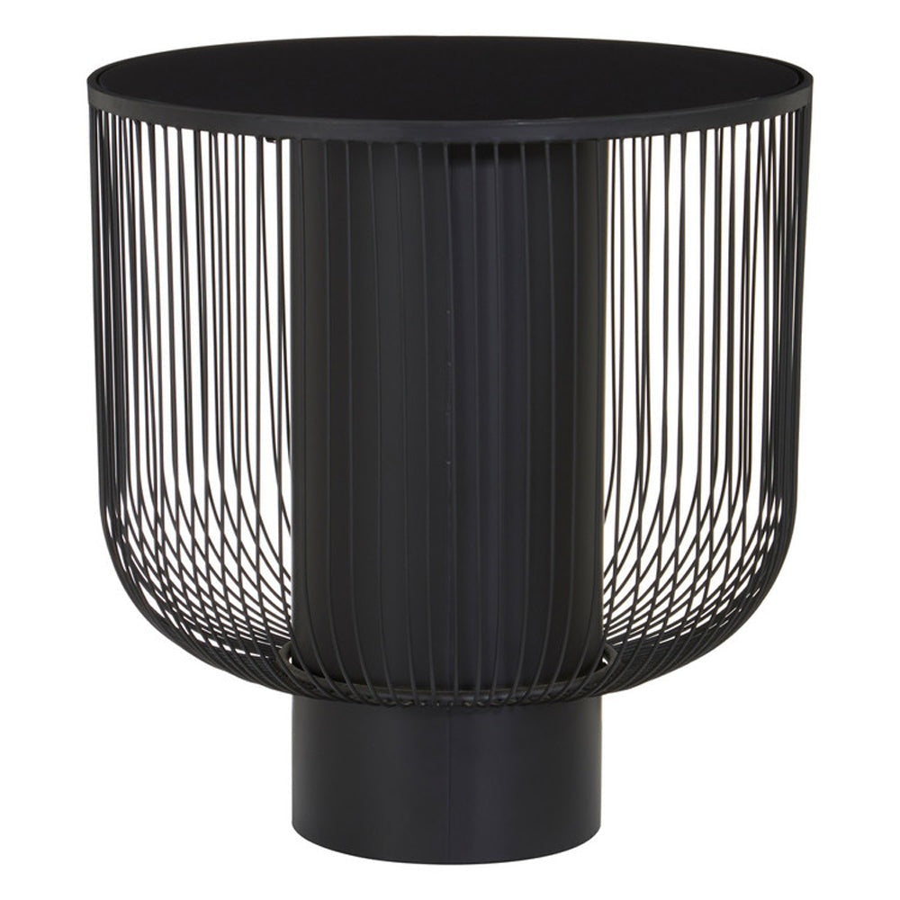 Olivia's Trina Black Side Table