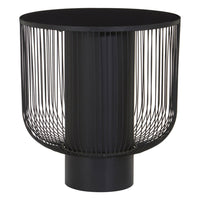 Olivia's Trina Black Side Table