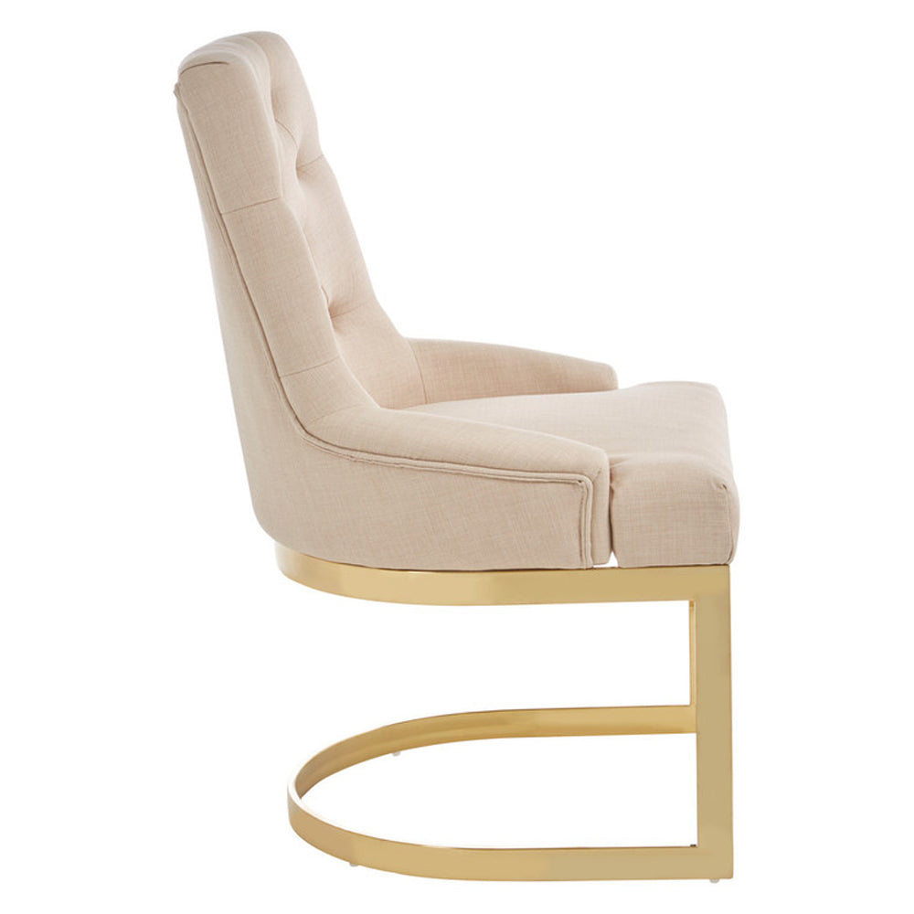 Olivia's Boutique Hotel Collection - Ava Natural Linen Dining Chair