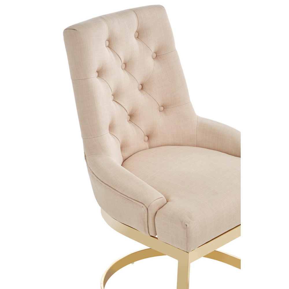 Olivia's Boutique Hotel Collection - Ava Natural Linen Dining Chair