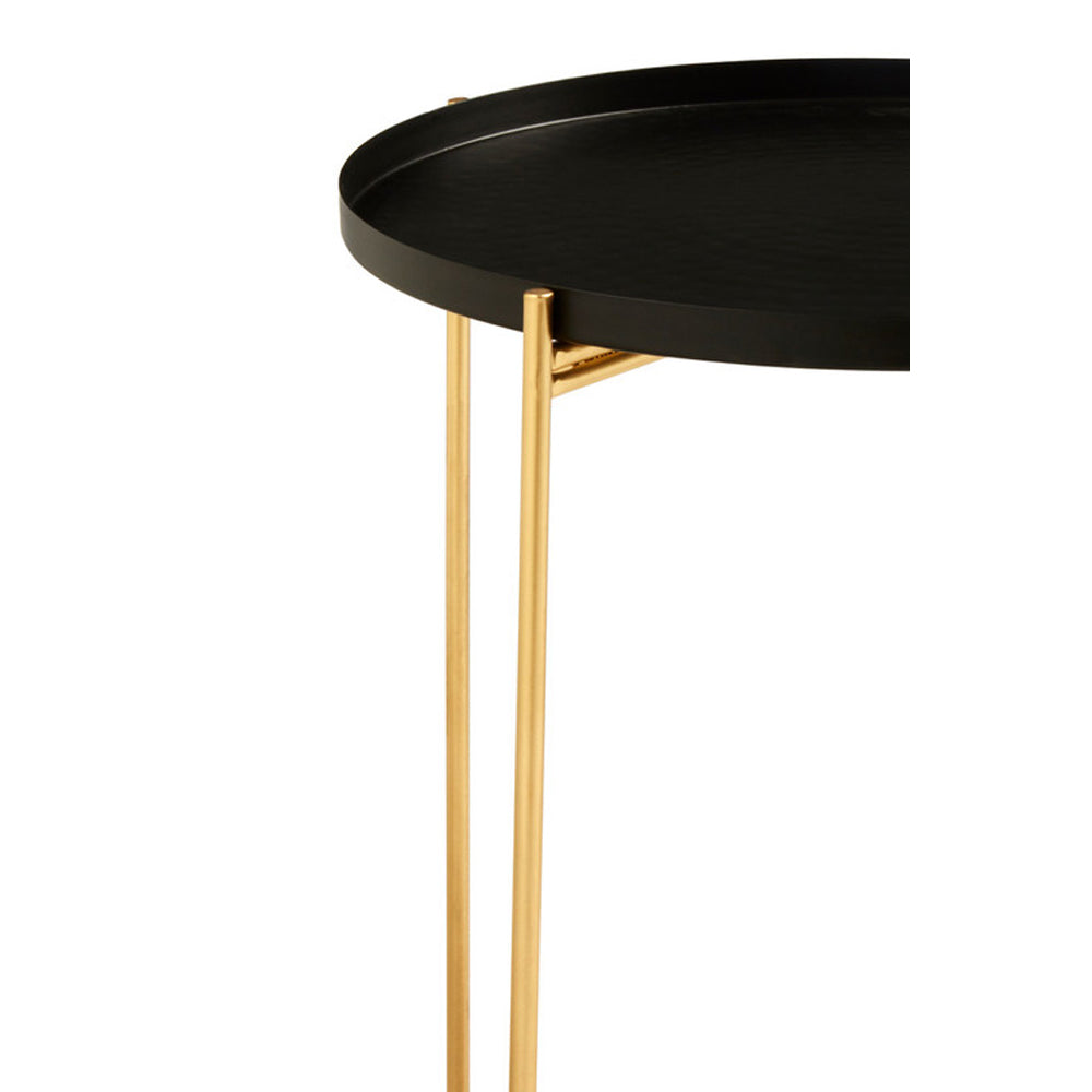 Olivia's Boutique Hotel Collection - Black Iron Top Side Table