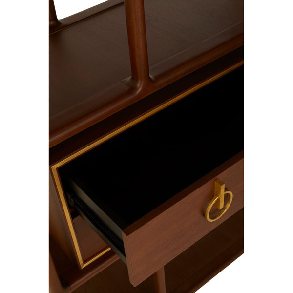  Premier-Olivia's Boutique Hotel Collection - Louise Bookshelf-Brown, Gold 845 