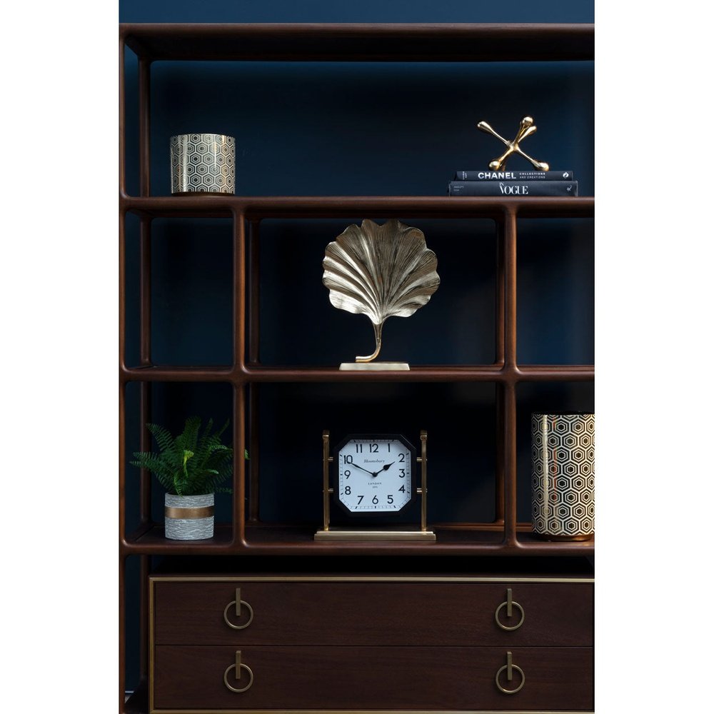  Premier-Olivia's Boutique Hotel Collection - Louise Bookshelf-Brown, Gold 085 