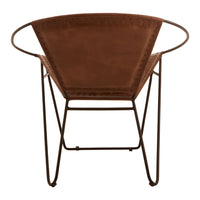 Olivia's Soft Industrial Collection - Buffer Rounded Chair in Brown