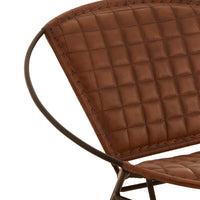 Olivia's Soft Industrial Collection - Buffer Rounded Chair in Brown