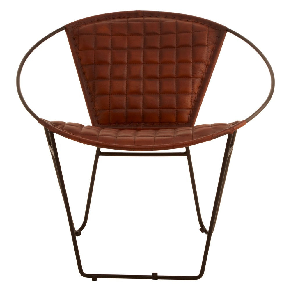 Olivia's Soft Industrial Collection - Buffer Rounded Chair in Tan