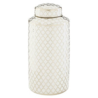 Olivia's Renne Jar White And Silver