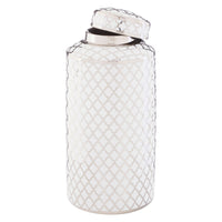 Olivia's Renne Jar White And Silver