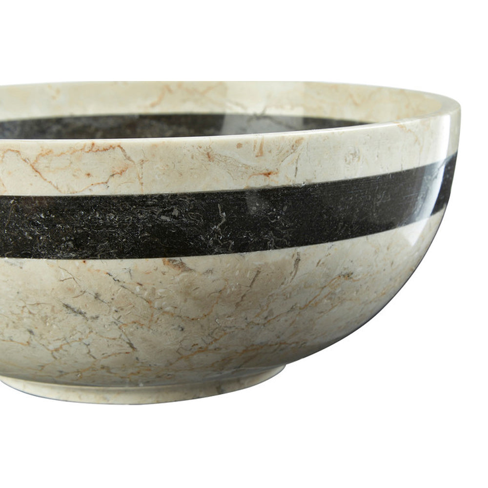 Olivia's Natural Living Collection - Cream Marble Bowl