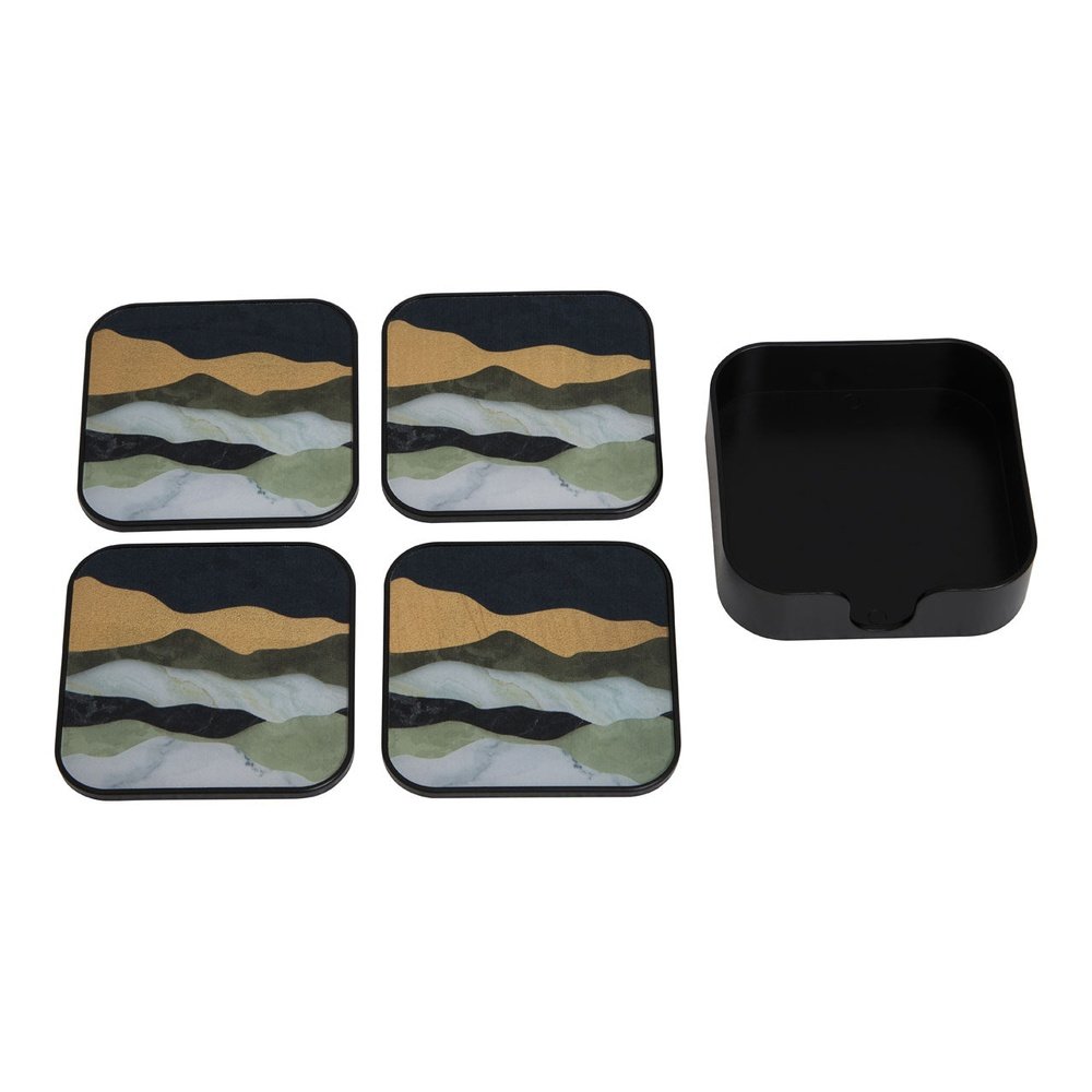 Olivia's Set of 4 Selina Square Multicoloured Coasters