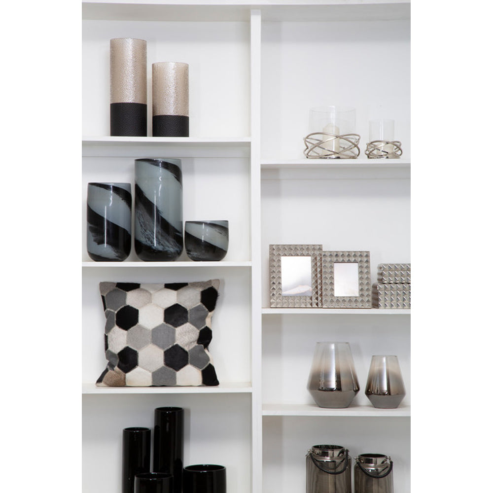 Olivia's Luxe Collection - Grey And Black Vase Large