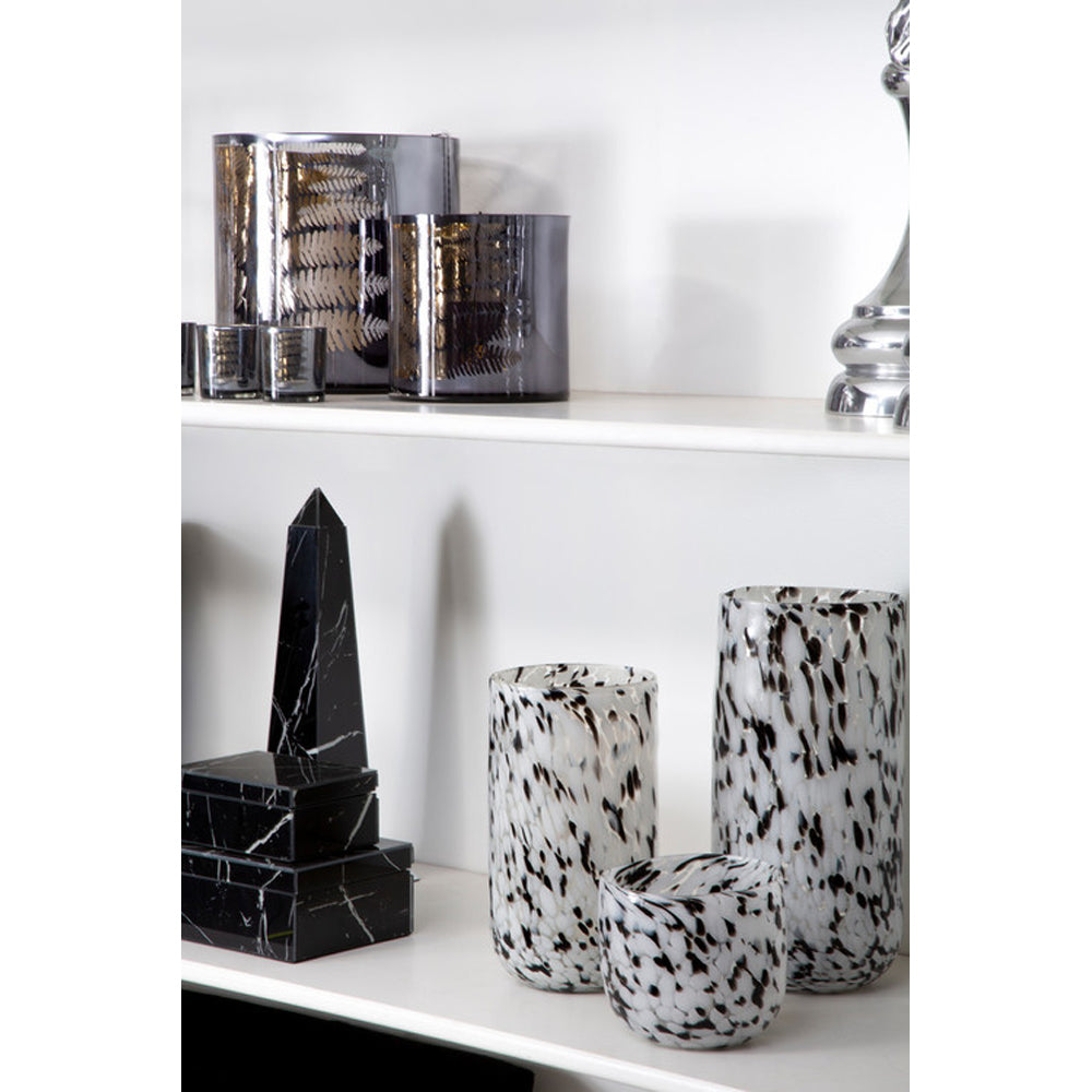  Premier-Olivia's Luxe Collection - Speckled Vase Small-Black, White, Multicoloured 109 