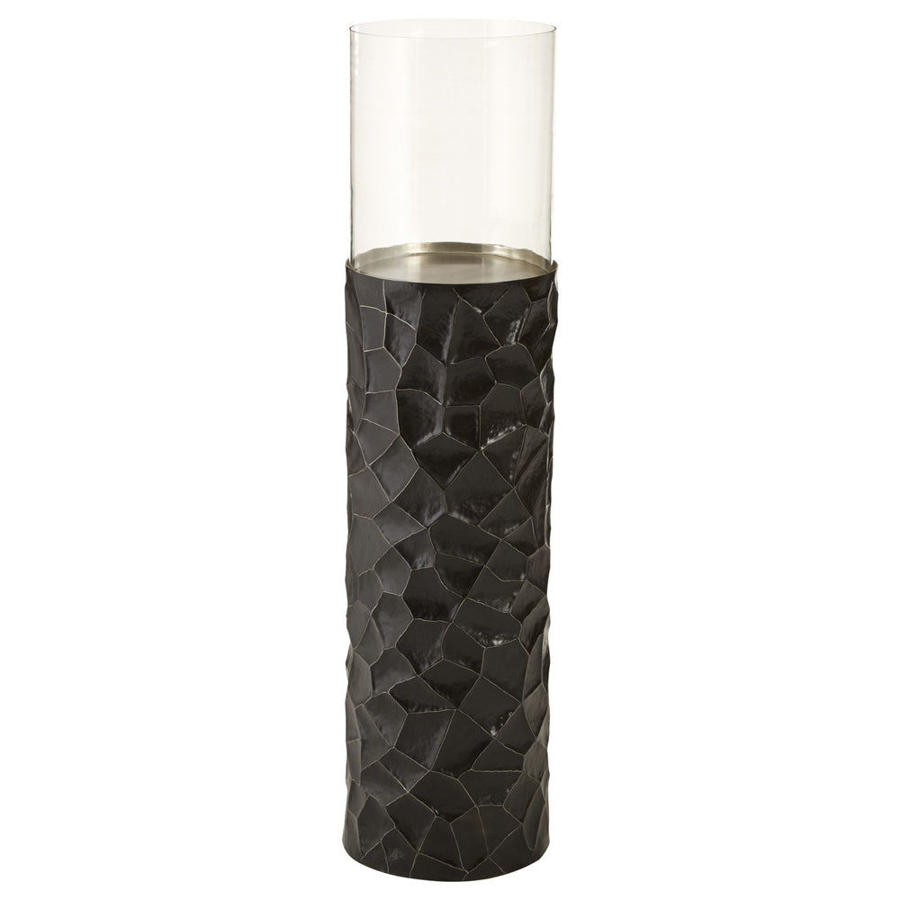  Premier-Olivia's Natural Living Collection - Hurricane Floor Standing Lamp Small-Black 853 