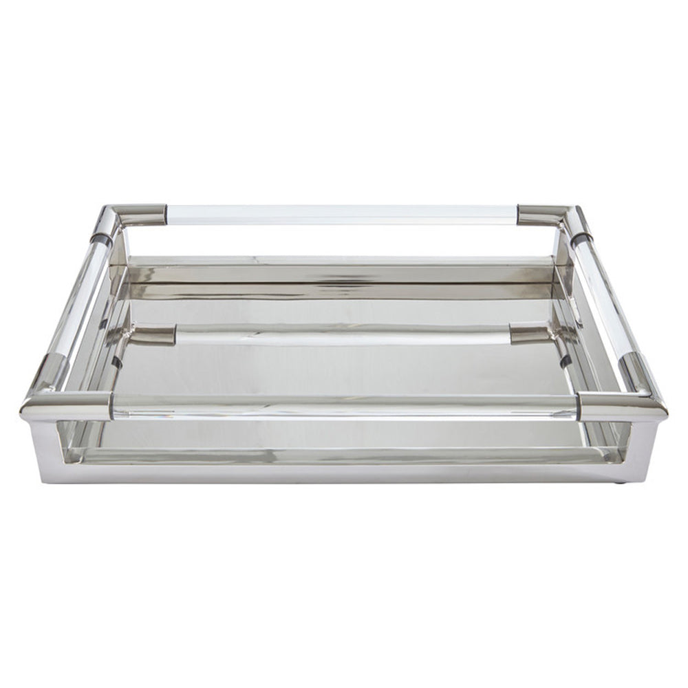Olivia's Luxe Collection - Silver And Acrylic Tray