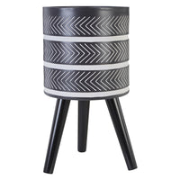 Olivia's Daniel Planter Chevron Black