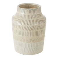 Olivia's Stefi Small Stoneware Vase in White