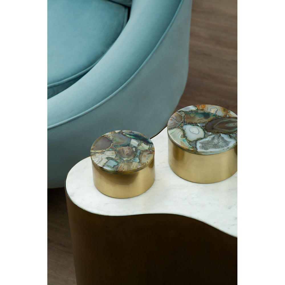Olivia's Boutique Hotel Collection - Agate Trinket Box Small