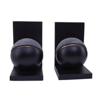 Olivia's Petra Lava Stone Bookend Copper Bookend Grey And Black