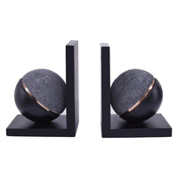 Olivia's Petra Lava Stone Bookend Copper Bookend Grey And Black