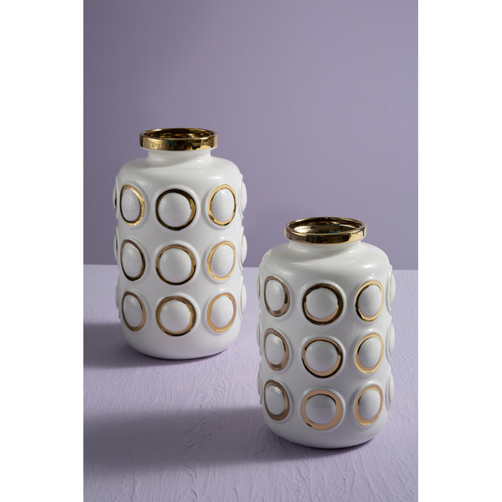 Olivia's Boutique Hotel Collection - Gold Circle Vase Small