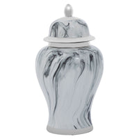 Olivia's Luxe Collection - Marble Ceramic Jar Small