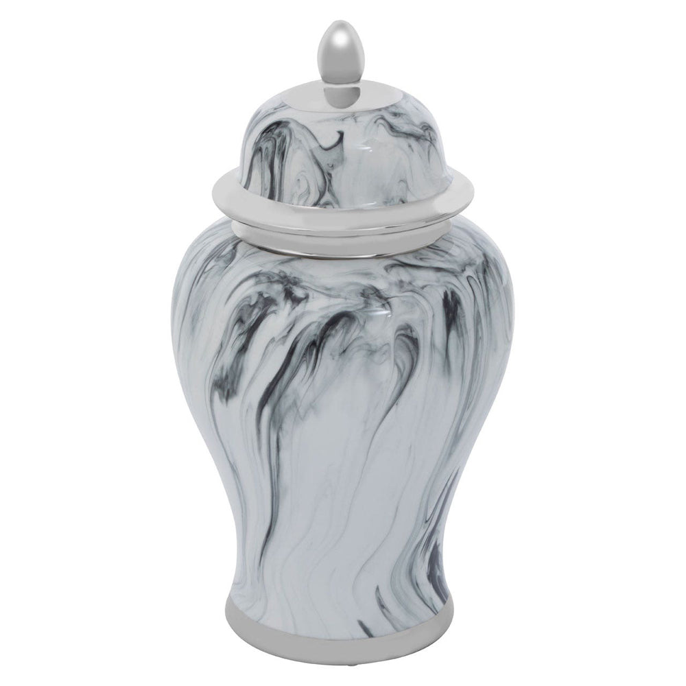 Olivia's Luxe Collection - Marble Ceramic Jar Small