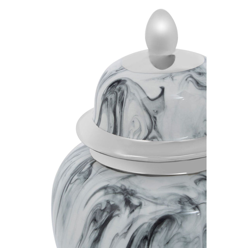 Olivia's Luxe Collection - Marble Ceramic Jar Small